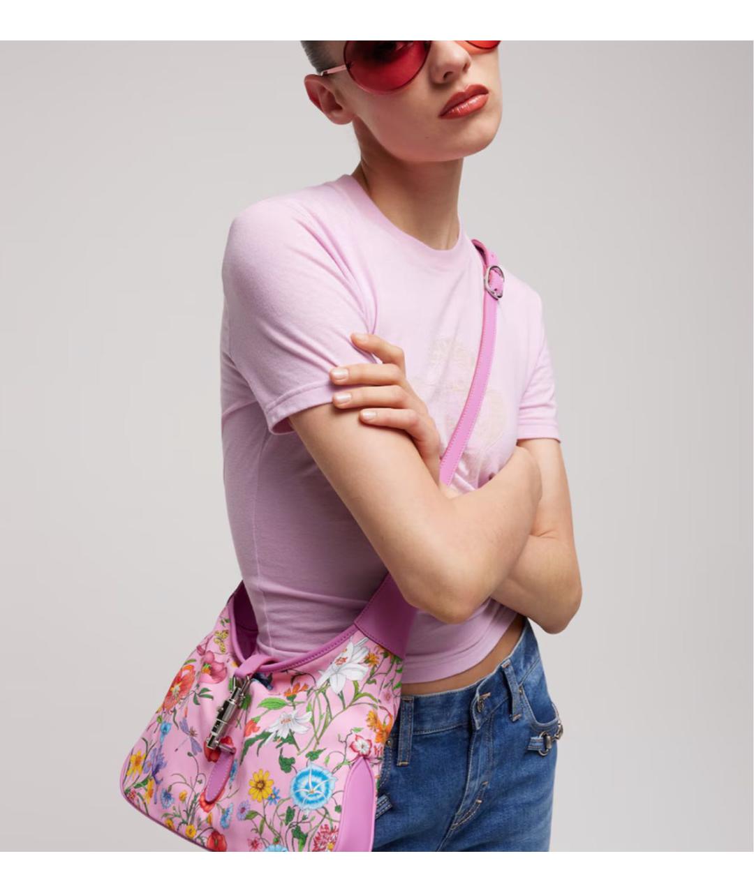 GUCCI Розовая сумка тоут, фото 3