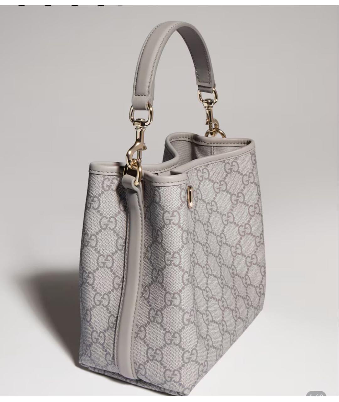 GUCCI Серая сумка тоут, фото 3
