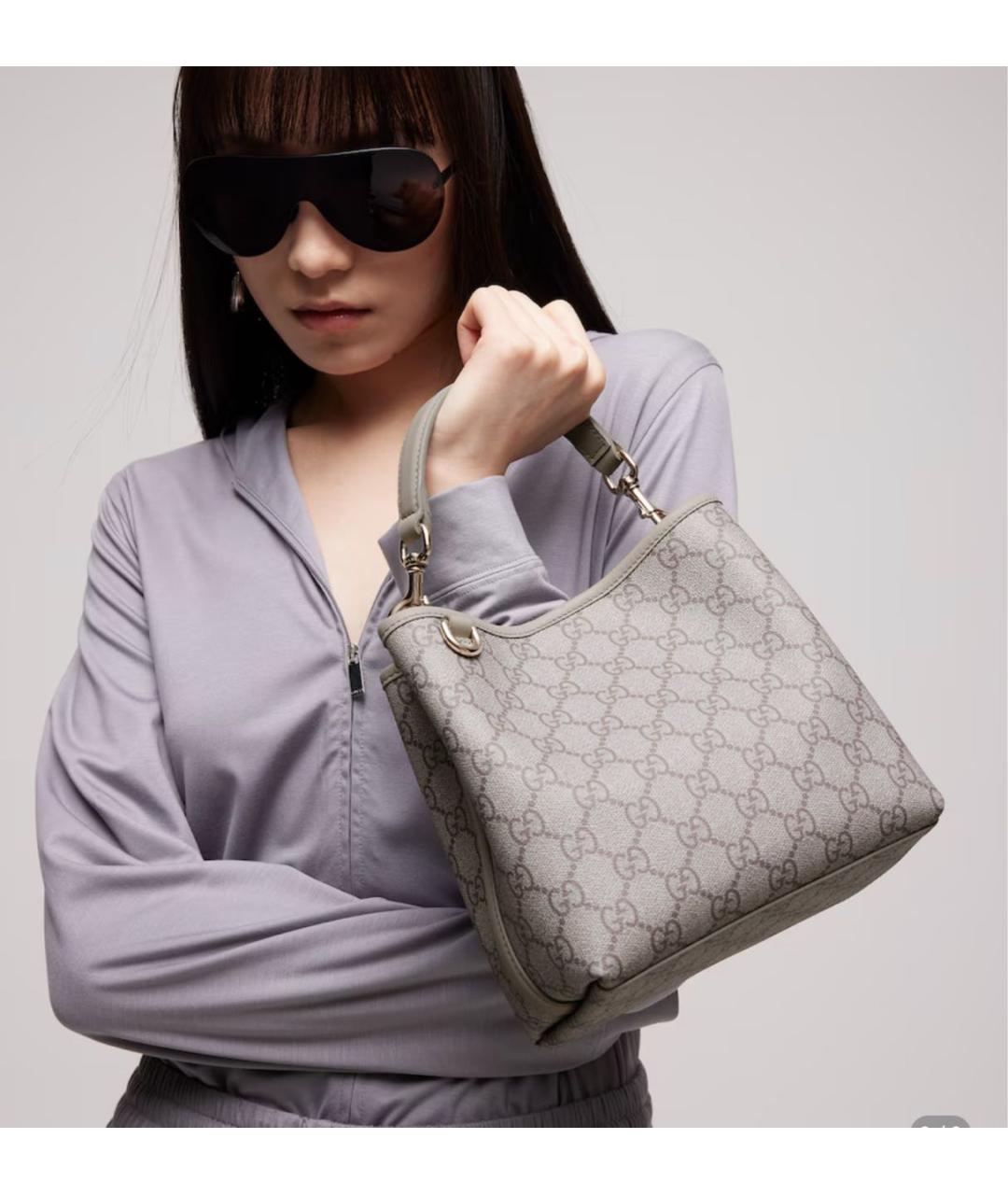 GUCCI Серая сумка тоут, фото 2
