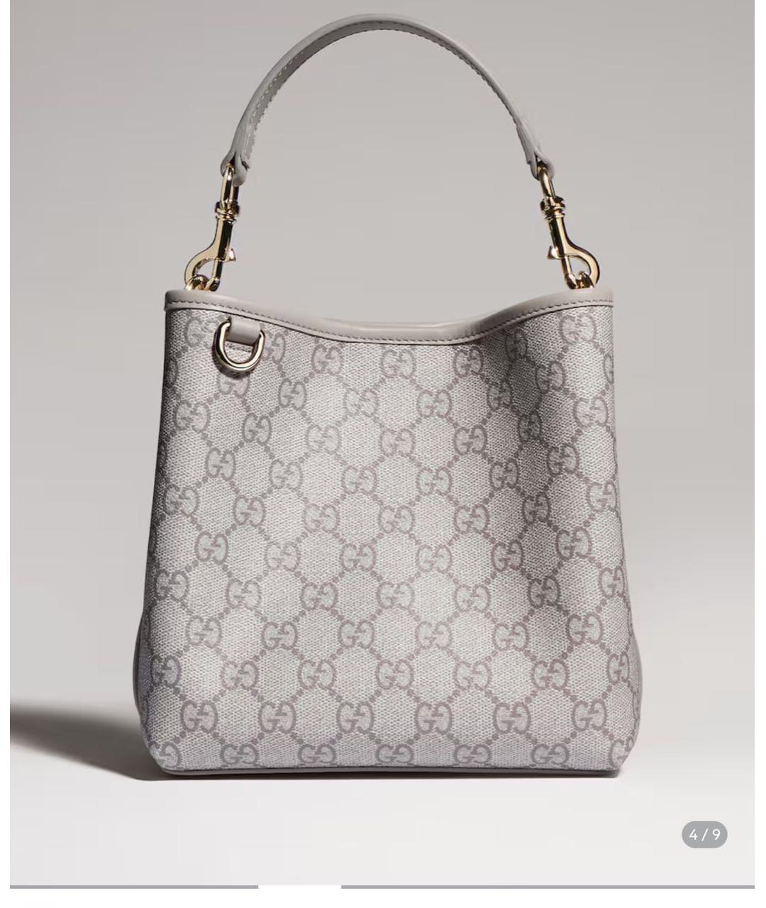 GUCCI Серая сумка тоут, фото 5