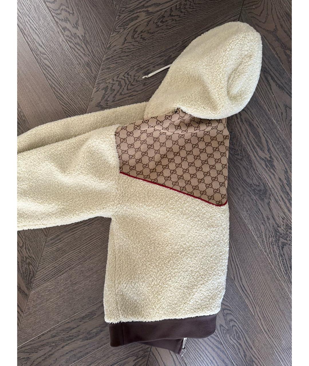 GUCCI Бежевая шерстяная куртка, фото 4