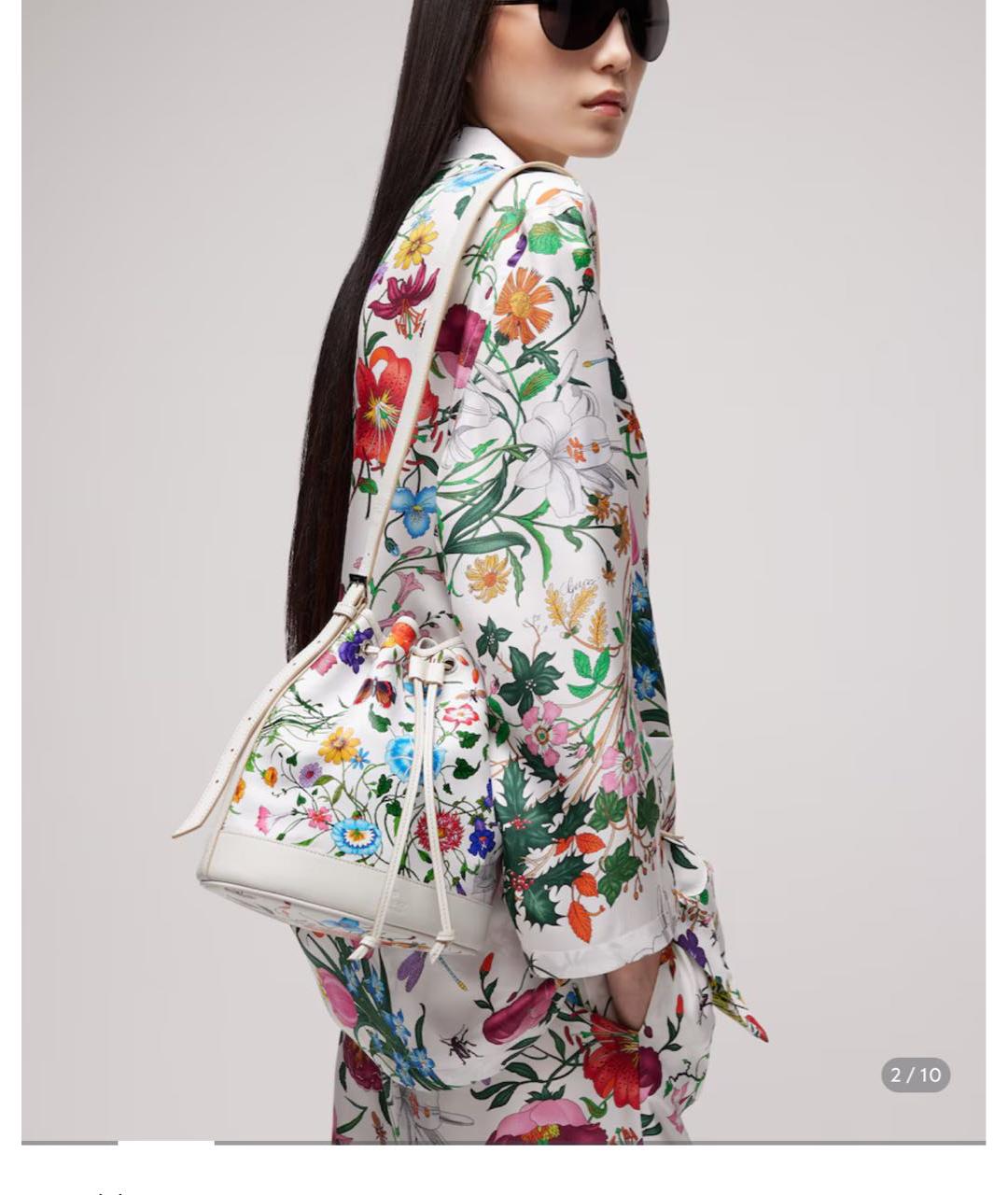 GUCCI Белая сумка тоут, фото 2