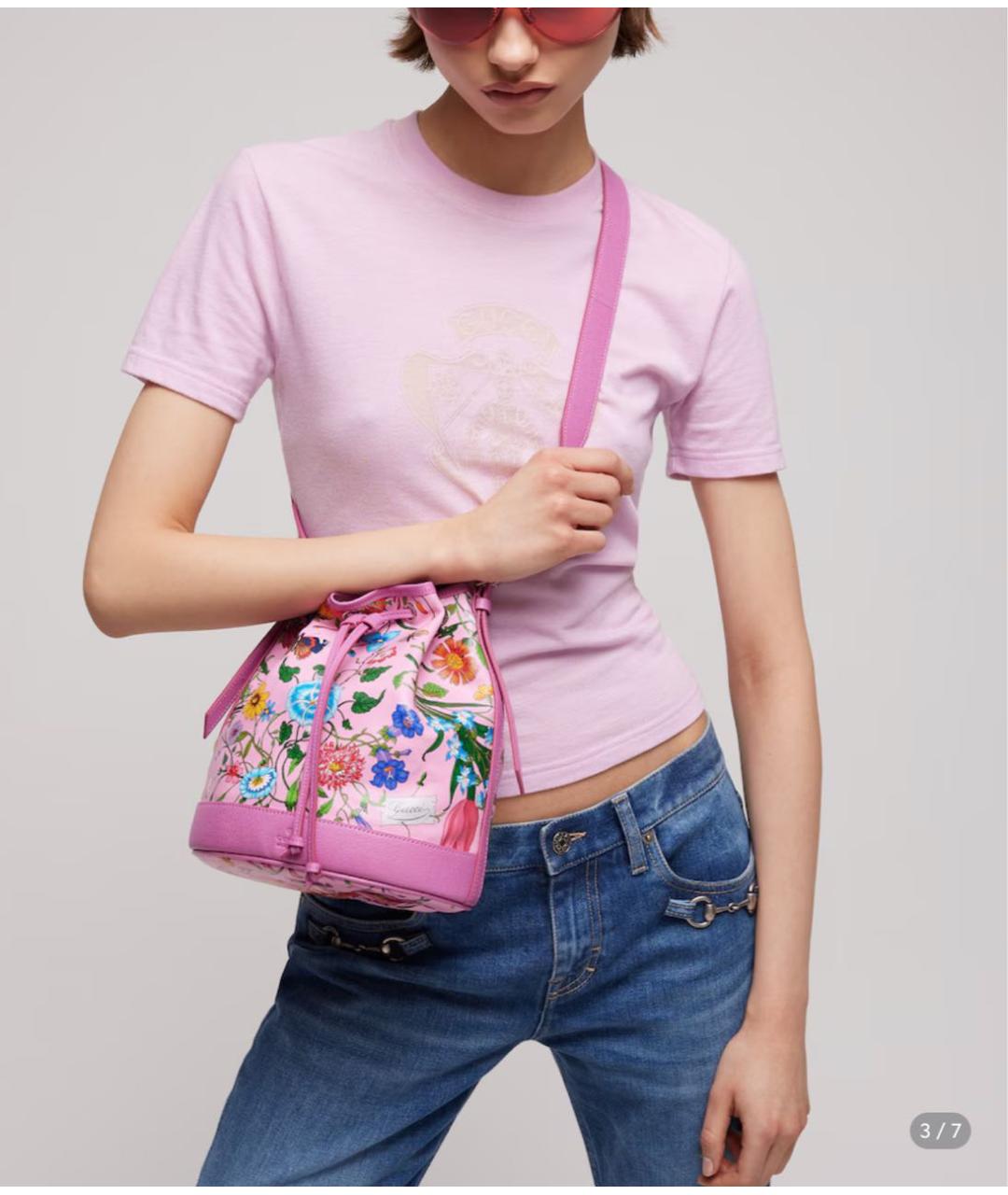 GUCCI Розовая сумка тоут, фото 2