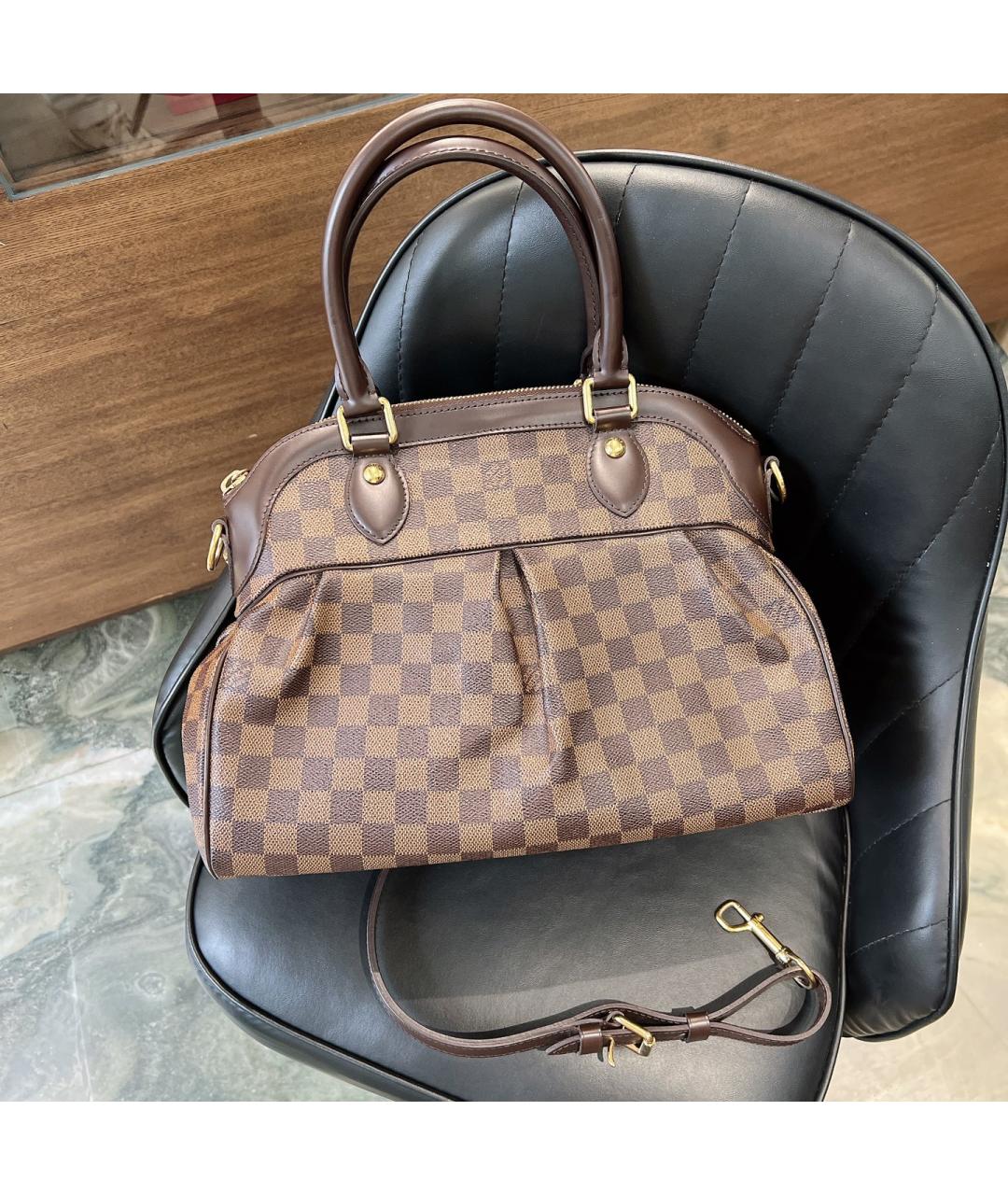 LOUIS VUITTON Коричневая сумка тоут, фото 10