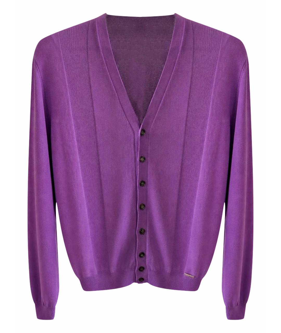 DSQUARED2 Фиолетовый хлопковый кардиган, фото 1