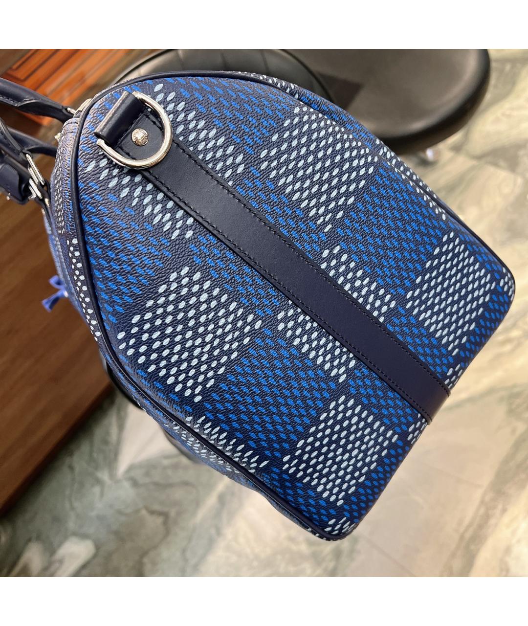LOUIS VUITTON Синяя сумка тоут, фото 5