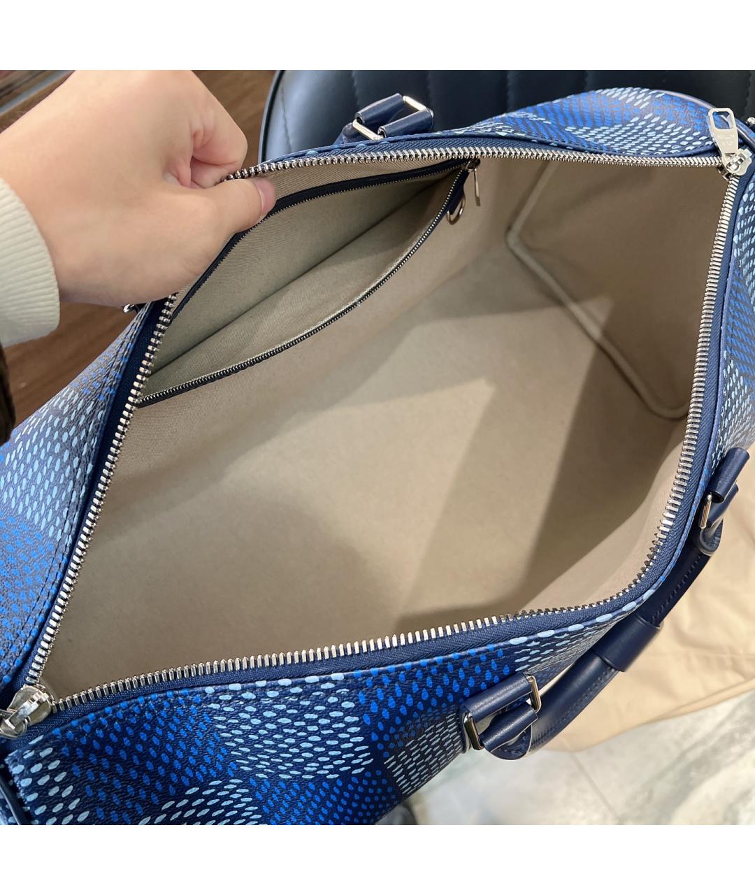 LOUIS VUITTON Синяя сумка тоут, фото 7