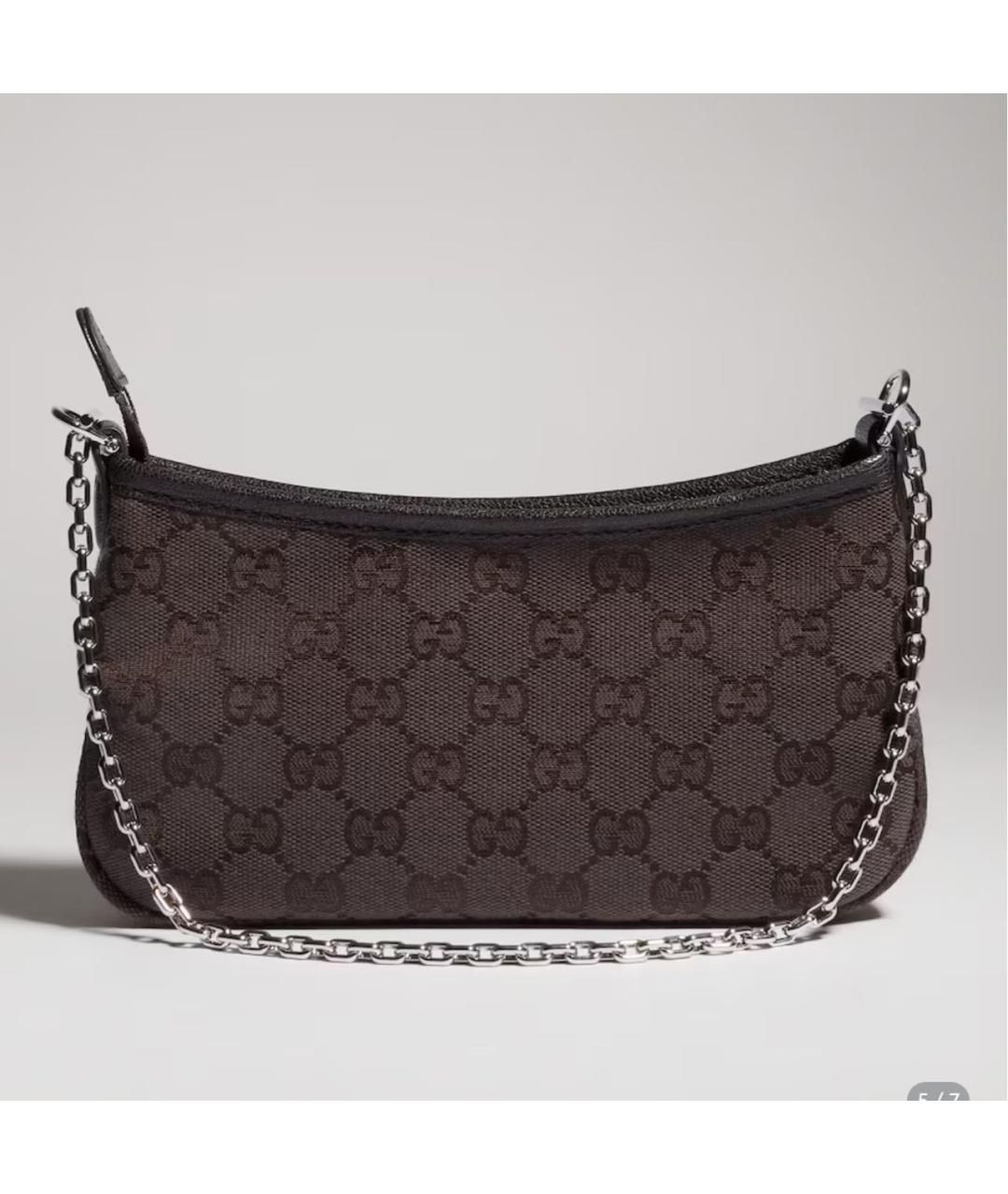 GUCCI Коричневая сумка с короткими ручками, фото 3