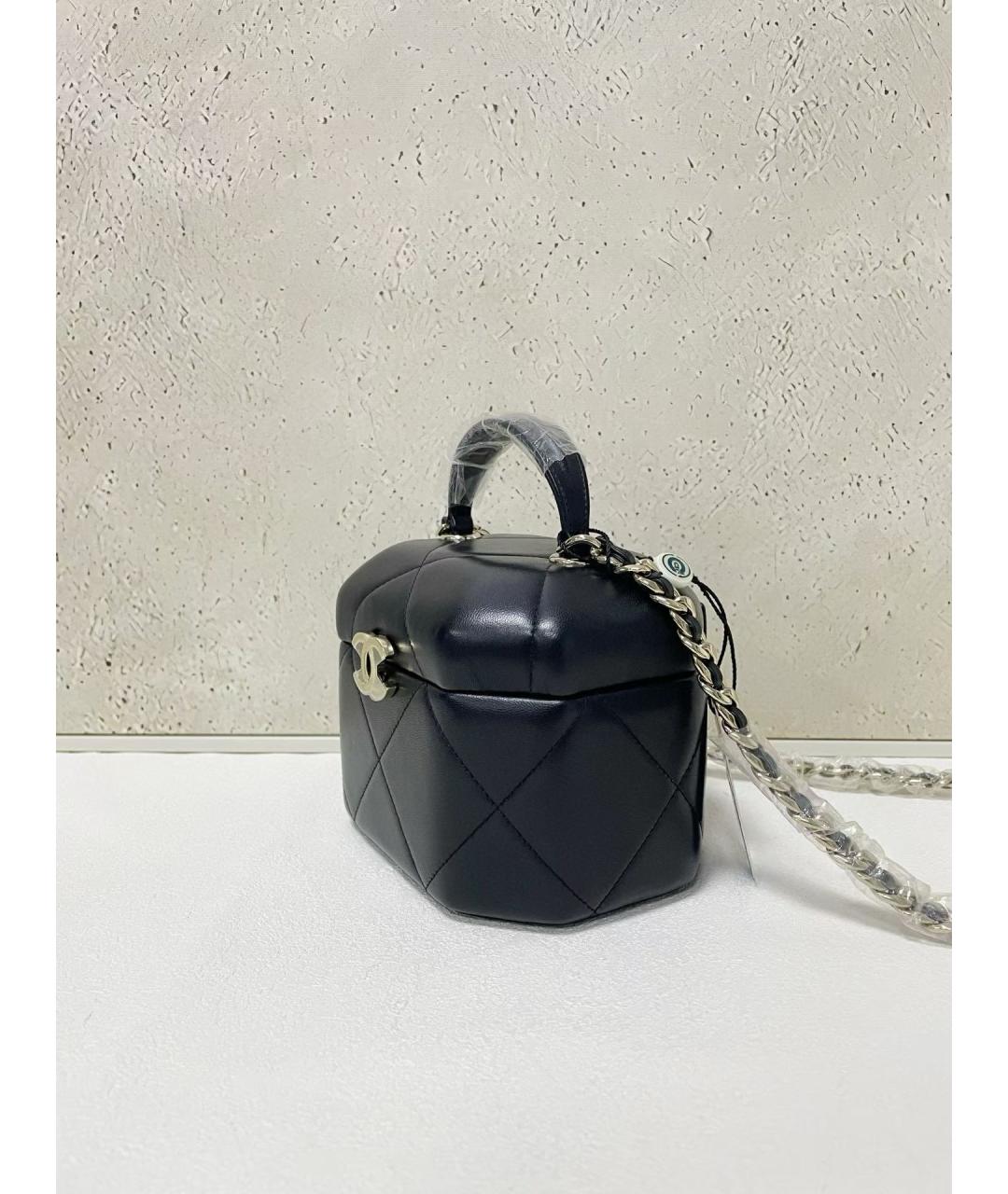 CHANEL Черная кожаная сумка через плечо, фото 4