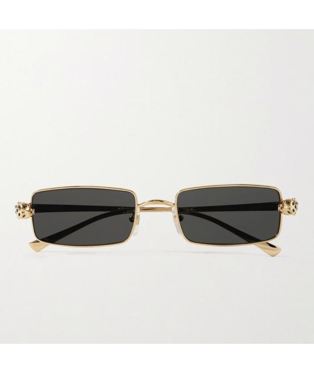 CARTIER Золотые металлические солнцезащитные очки, фото 5