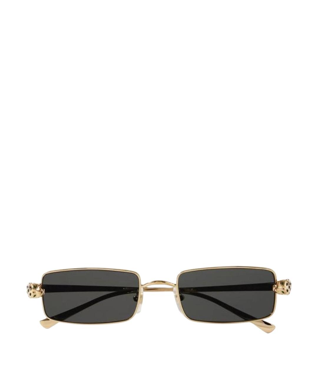 CARTIER Золотые металлические солнцезащитные очки, фото 1