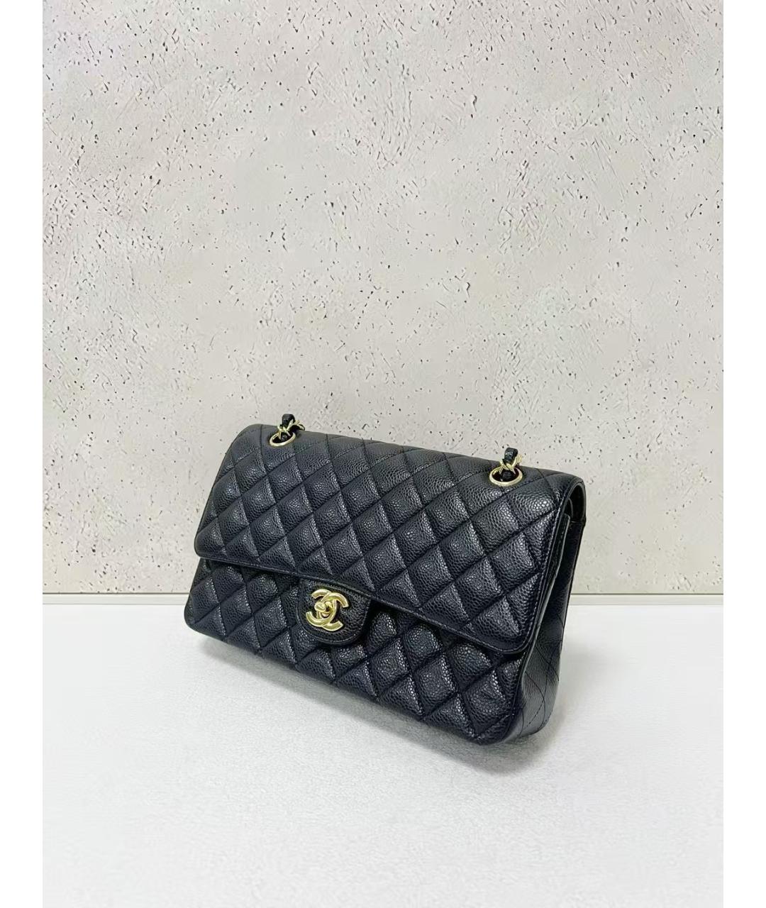 CHANEL Черная кожаная сумка через плечо, фото 4