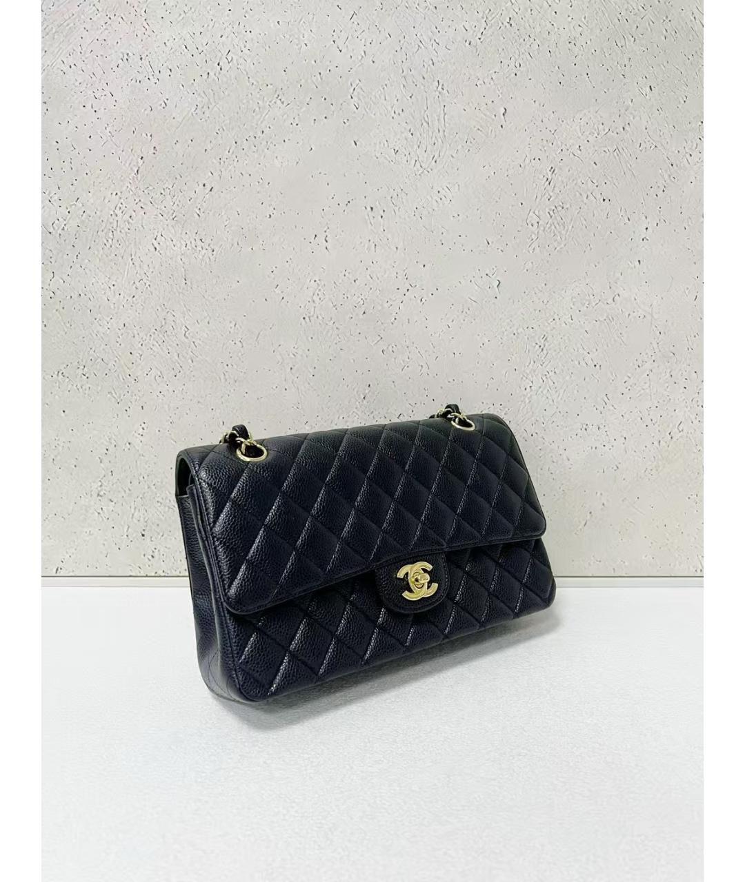 CHANEL Черная кожаная сумка через плечо, фото 3