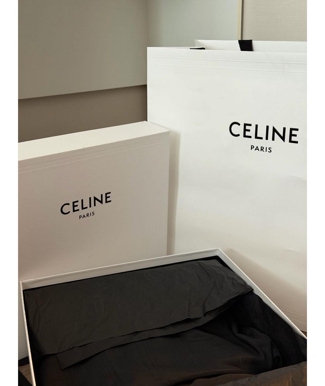 CELINE Черные текстильные ботинки, фото 6