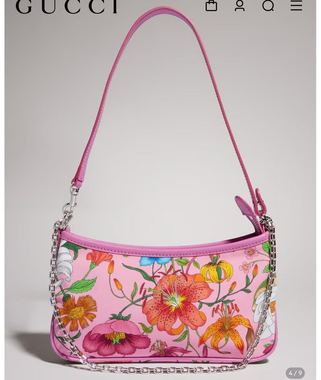 GUCCI Розовая сумка тоут, фото 4