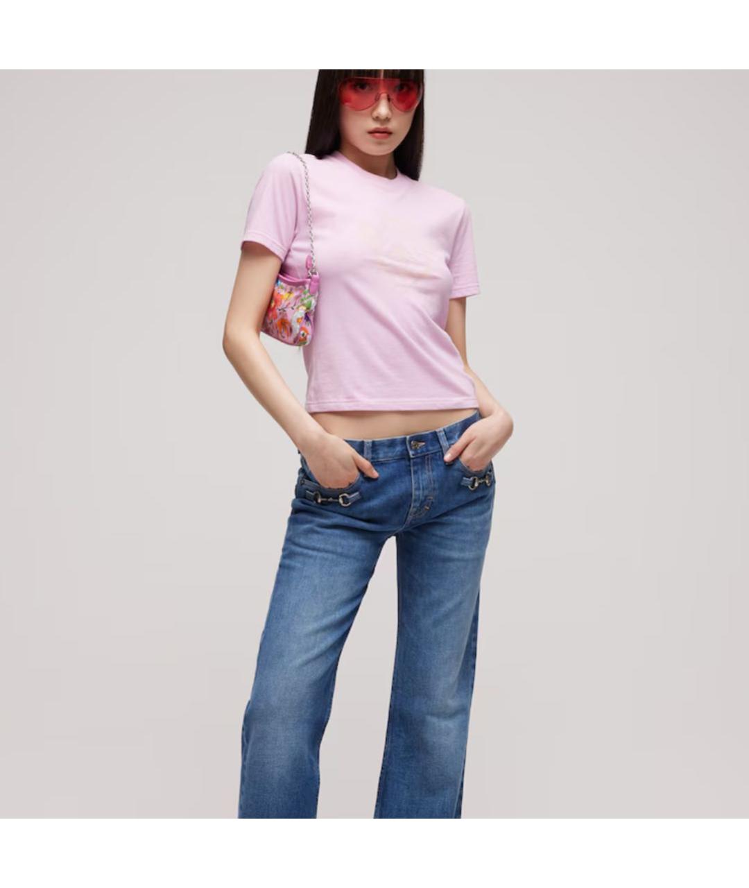 GUCCI Розовая сумка тоут, фото 3