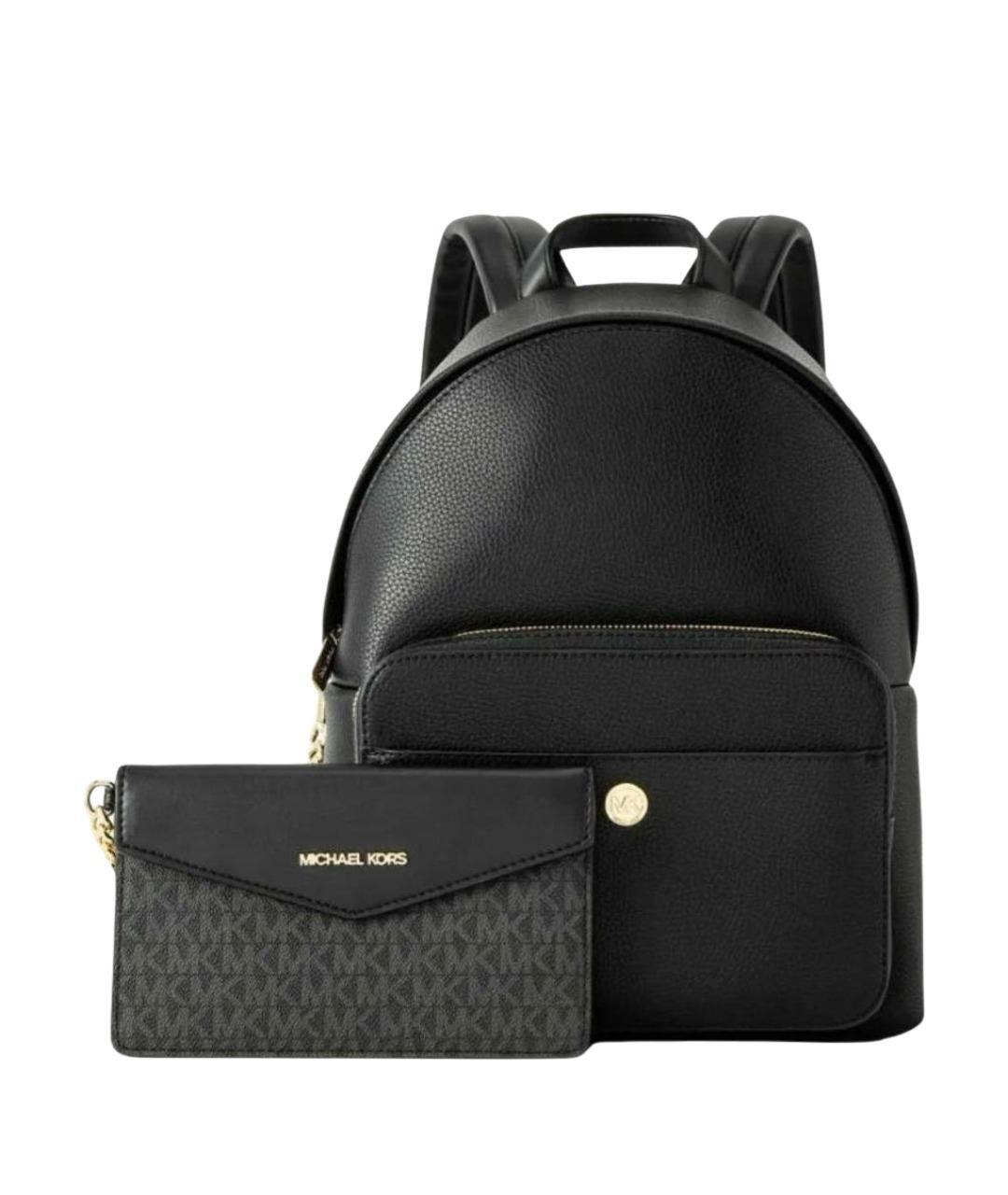MICHAEL KORS Черный кожаный рюкзак, фото 1