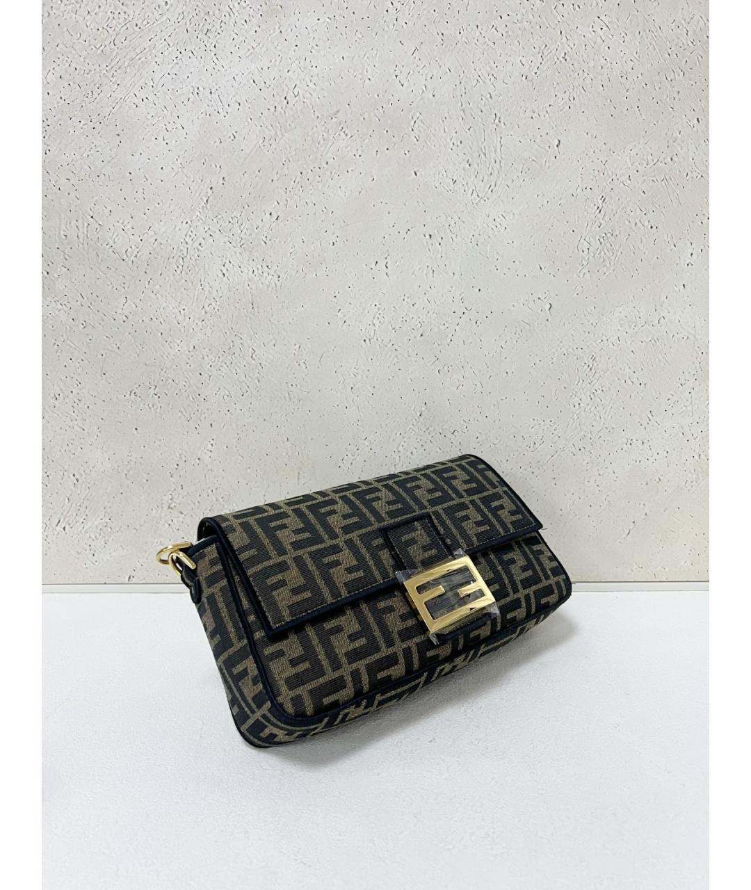 FENDI Коричневая сумка через плечо, фото 3
