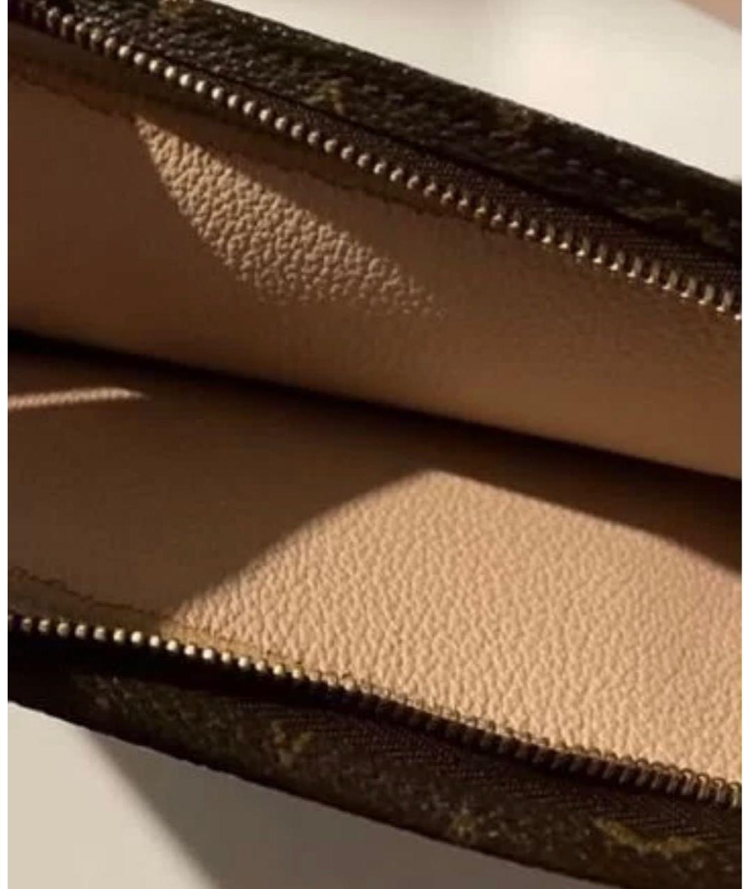 LOUIS VUITTON Коричневая косметичка, фото 3