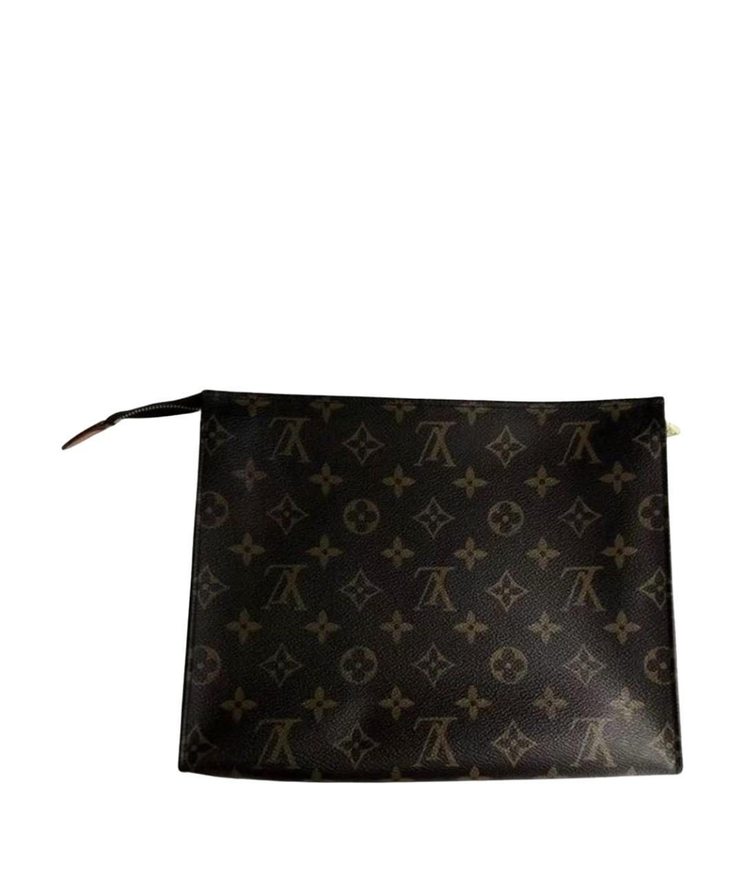 LOUIS VUITTON Коричневая косметичка, фото 1