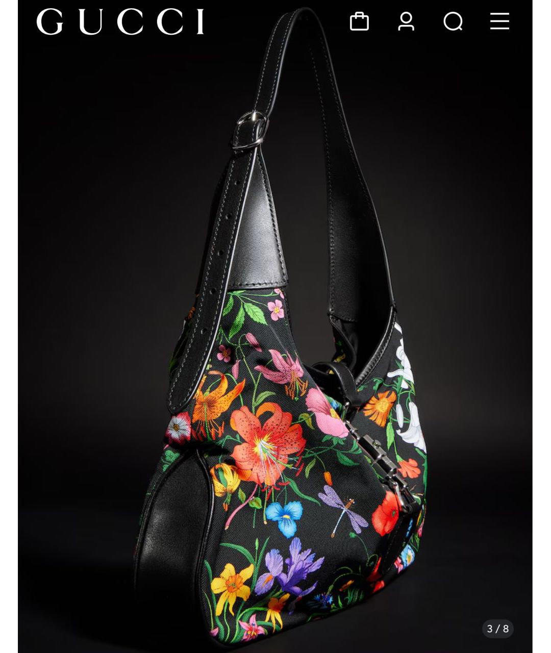 GUCCI Черная сумка тоут, фото 2