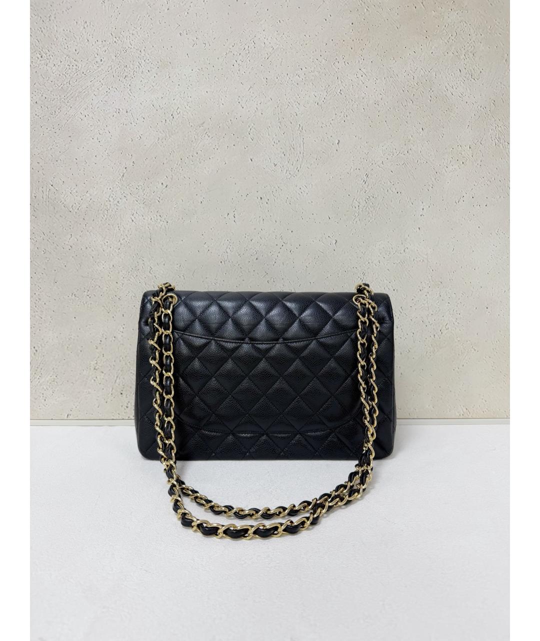 CHANEL Черная кожаная сумка через плечо, фото 4