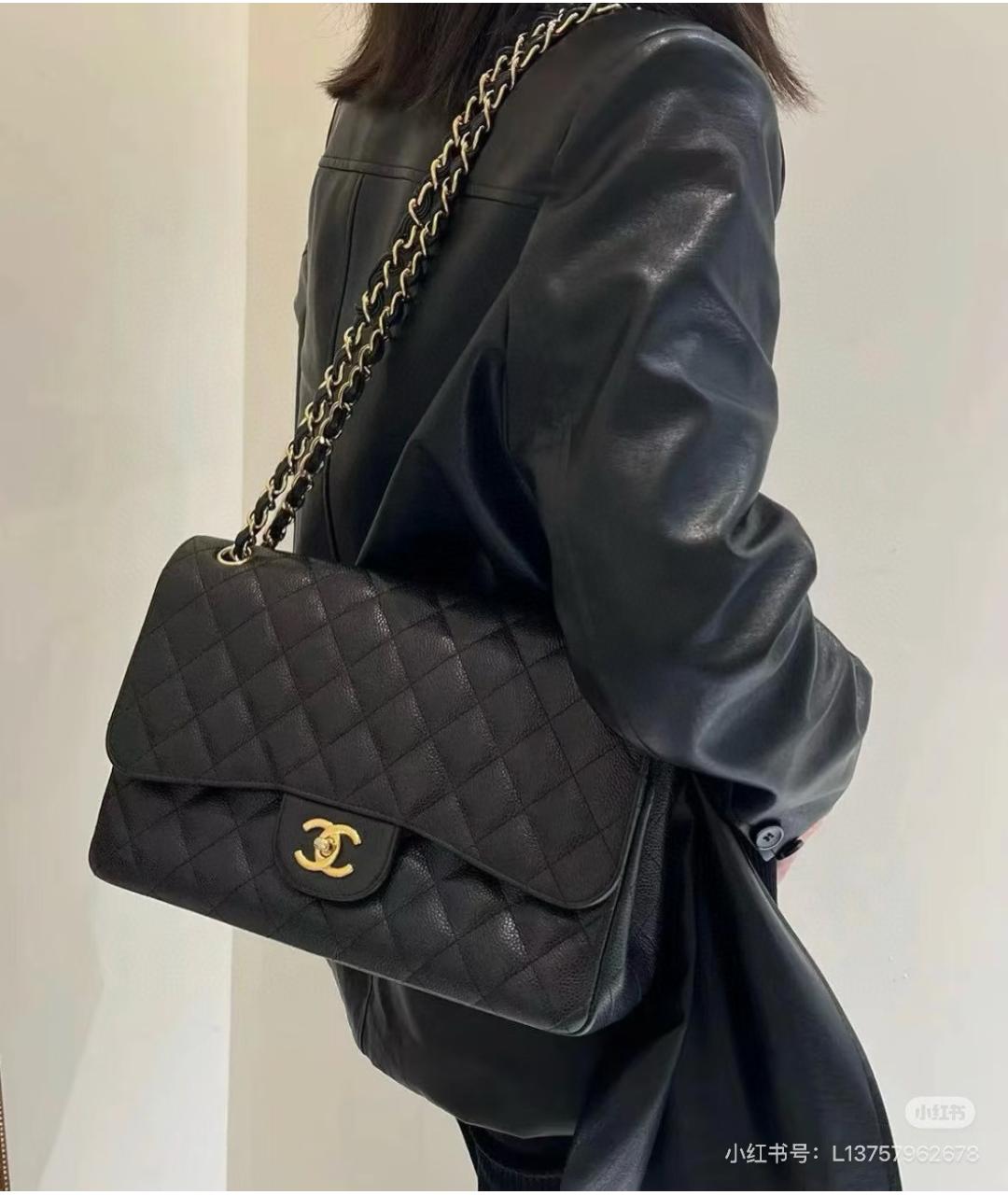 CHANEL Черная кожаная сумка через плечо, фото 6