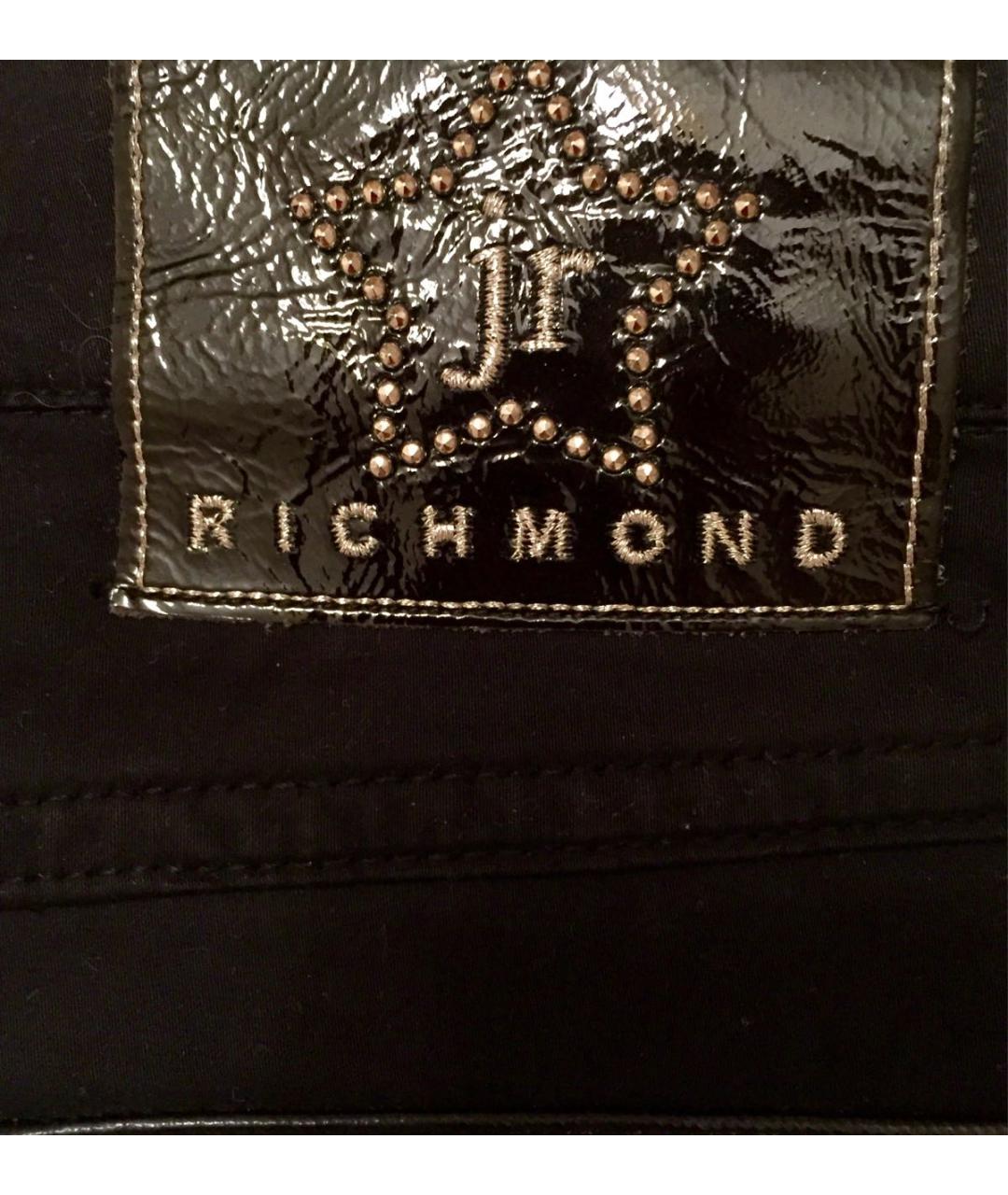 JOHN RICHMOND Черная хлопковая юбка, фото 4