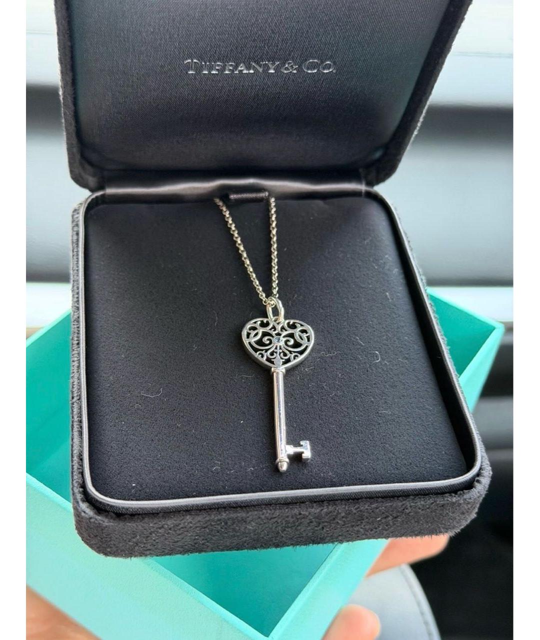 TIFFANY&CO Белое серебряное колье, фото 4