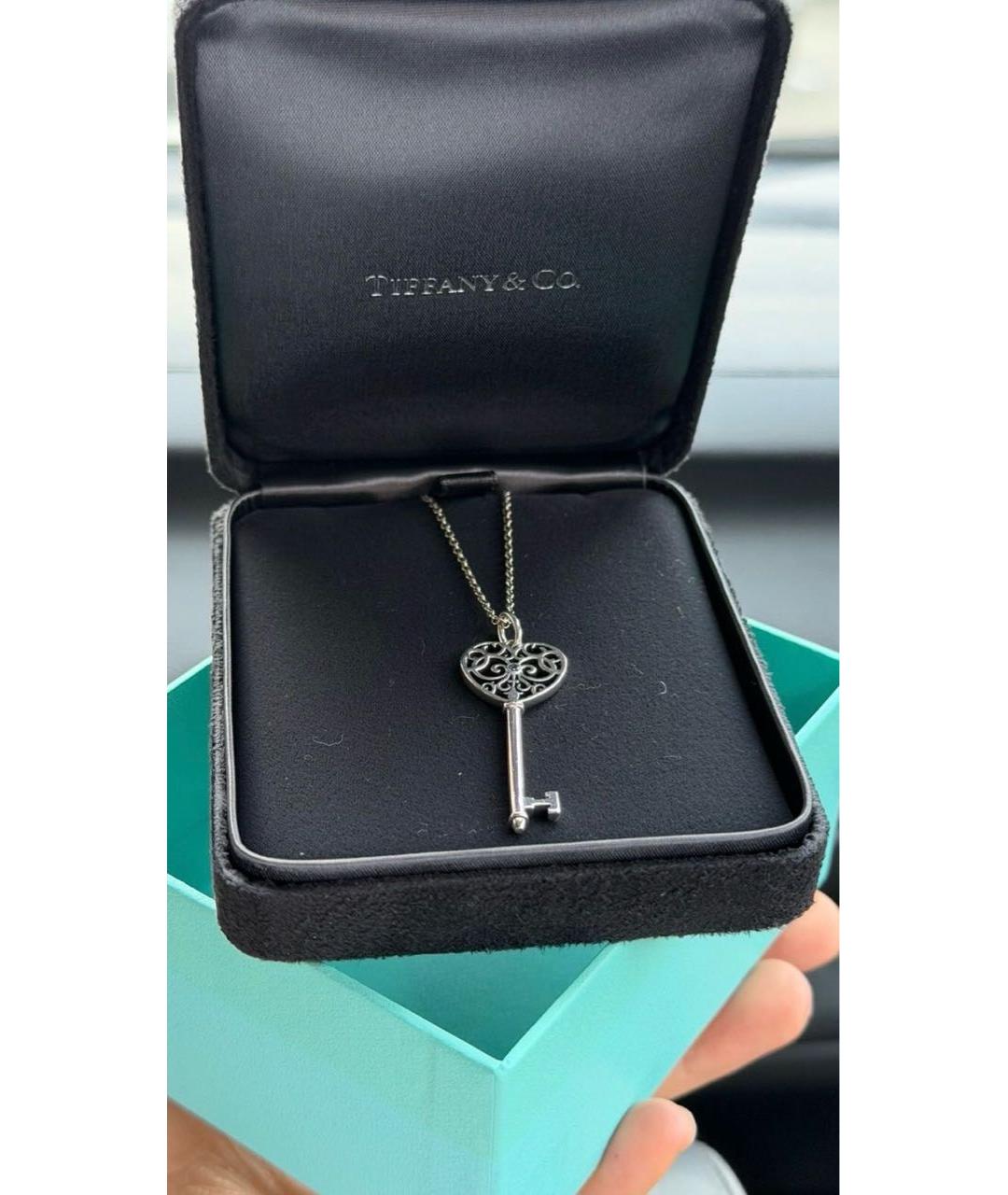 TIFFANY&CO Белое серебряное колье, фото 2