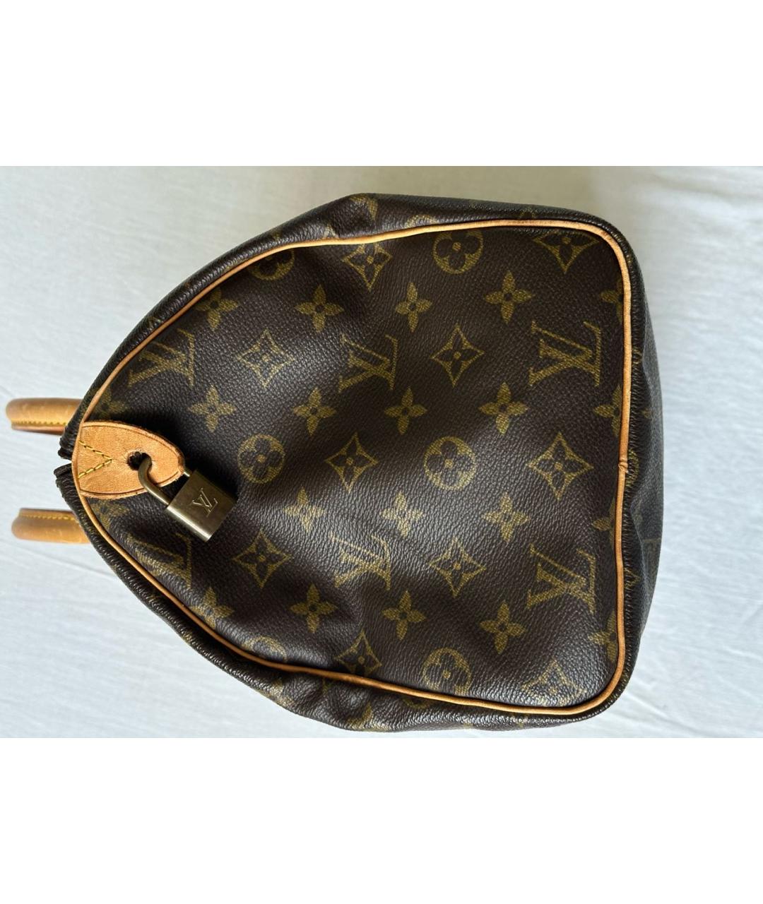 LOUIS VUITTON Коричневая сумка с короткими ручками, фото 7
