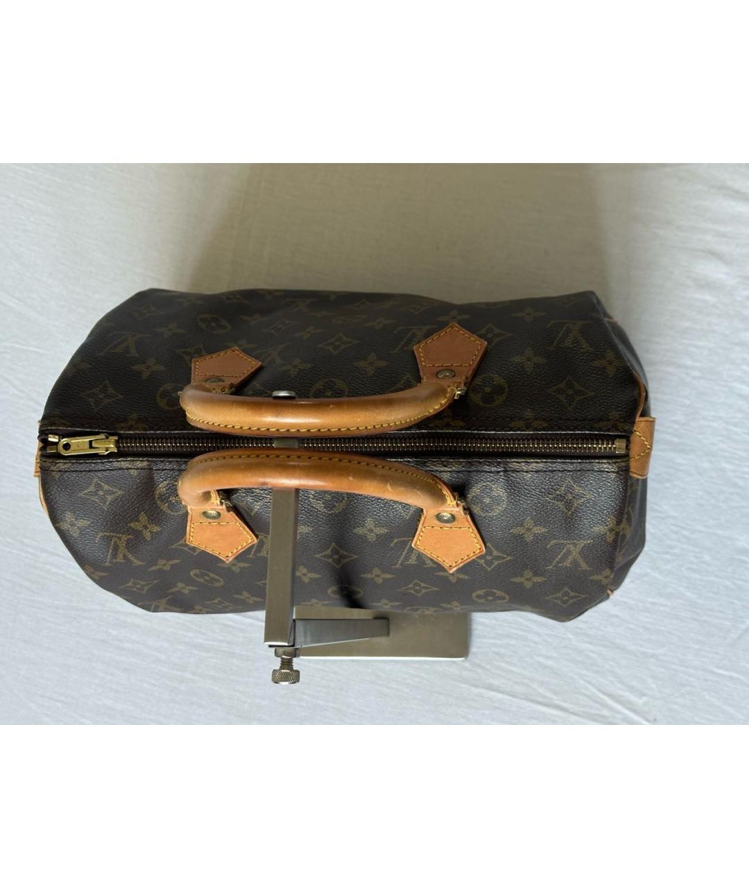 LOUIS VUITTON Коричневая сумка с короткими ручками, фото 3