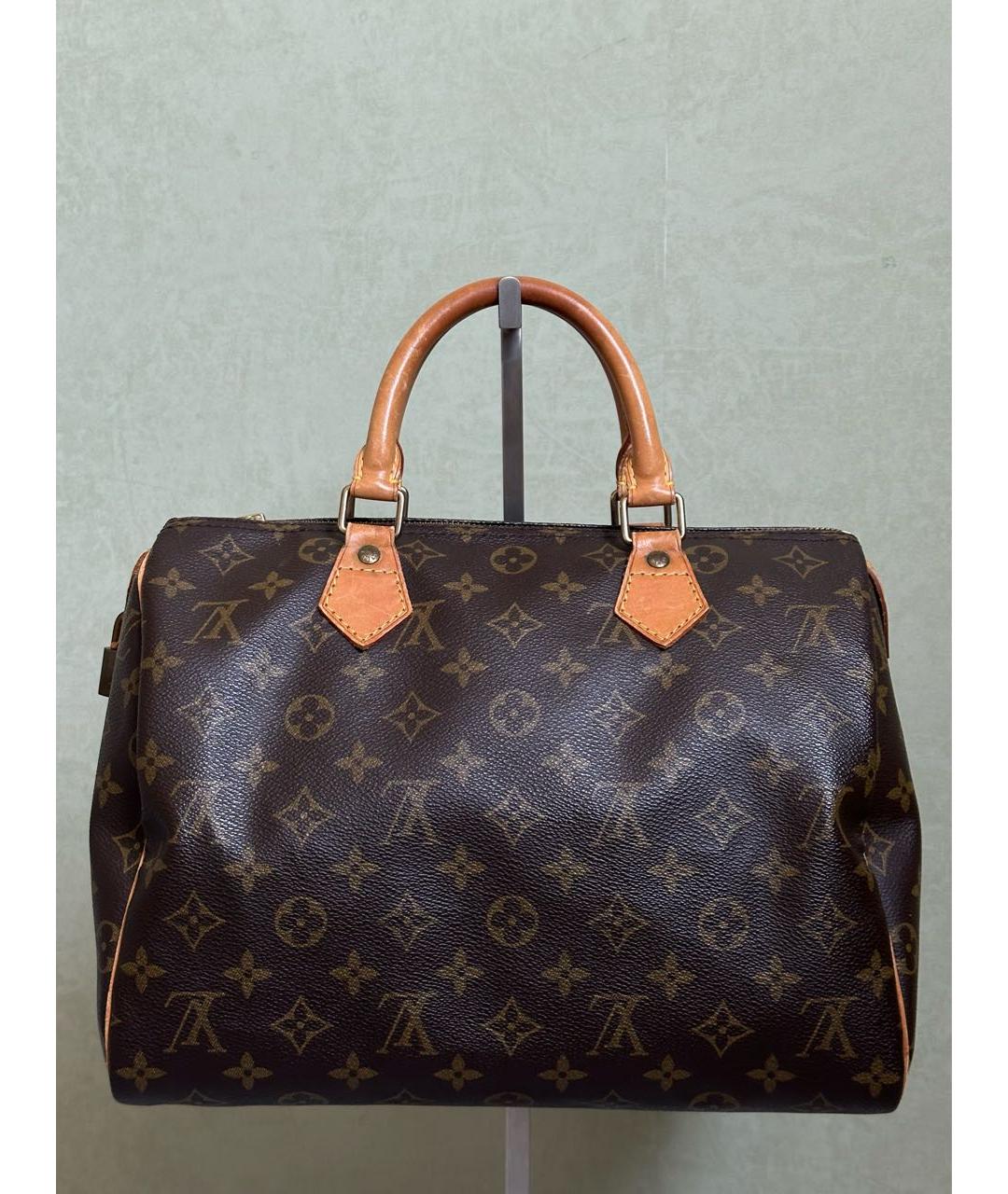 LOUIS VUITTON Коричневая сумка с короткими ручками, фото 9