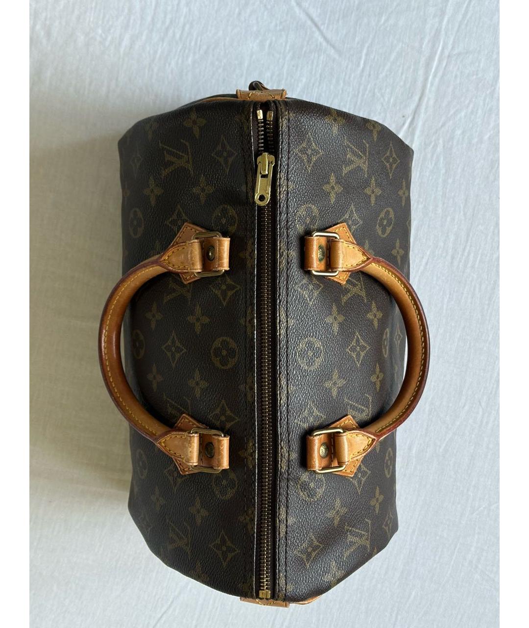 LOUIS VUITTON Коричневая сумка с короткими ручками, фото 4