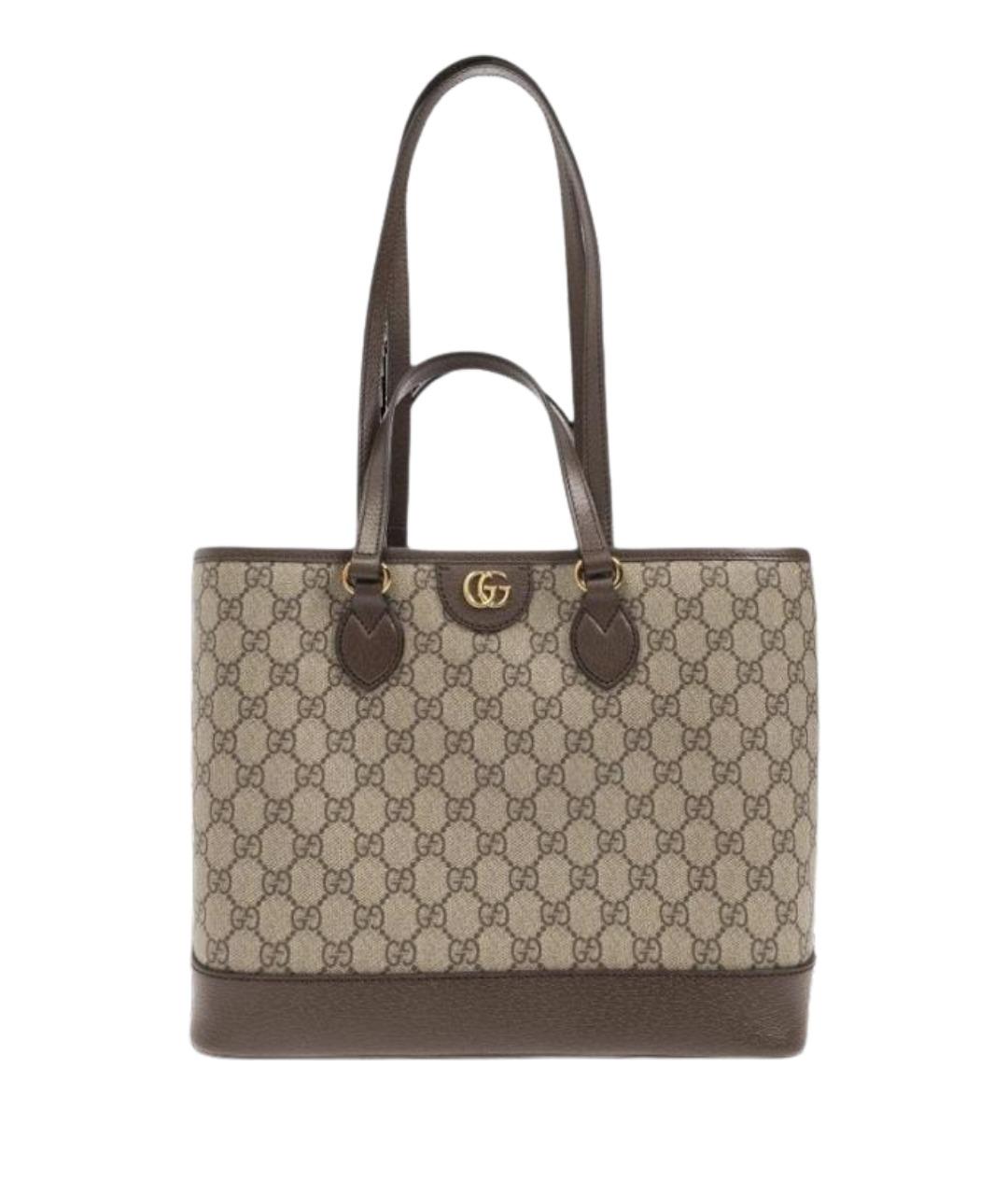 GUCCI Бежевая сумка тоут, фото 1