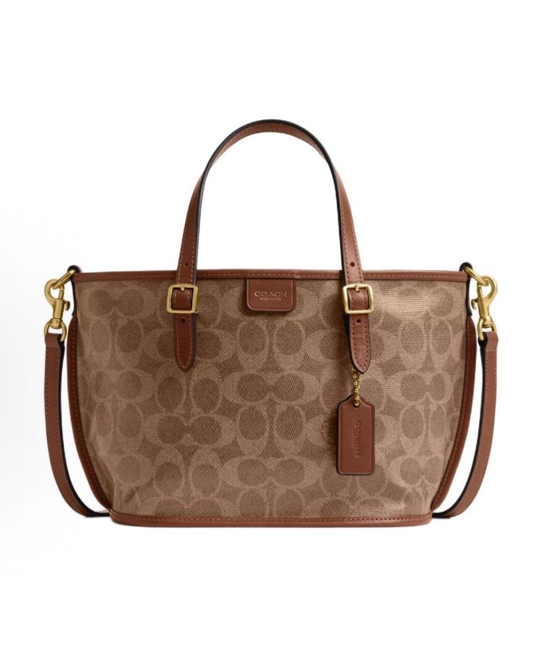 COACH Коричневая сумка тоут, фото 9