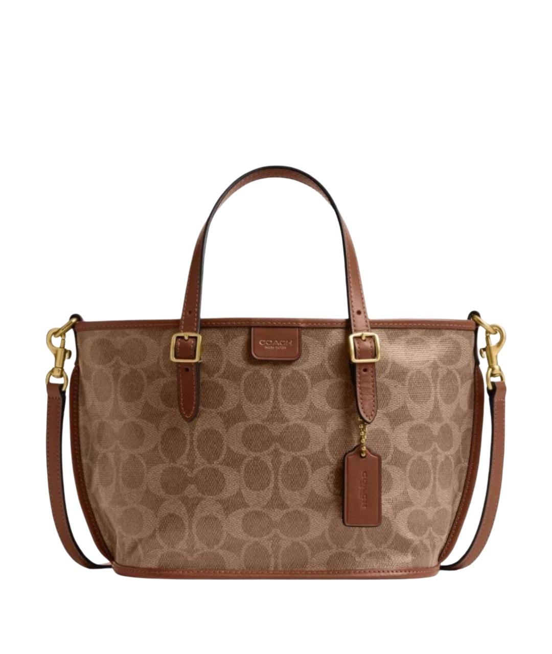 COACH Коричневая сумка тоут, фото 1