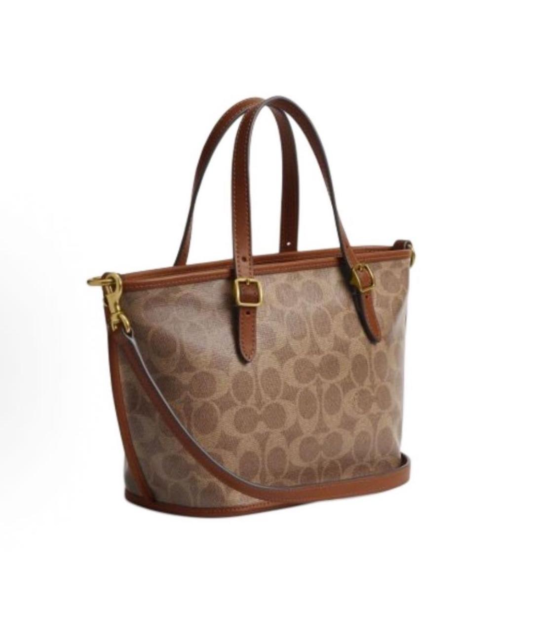 COACH Коричневая сумка тоут, фото 2