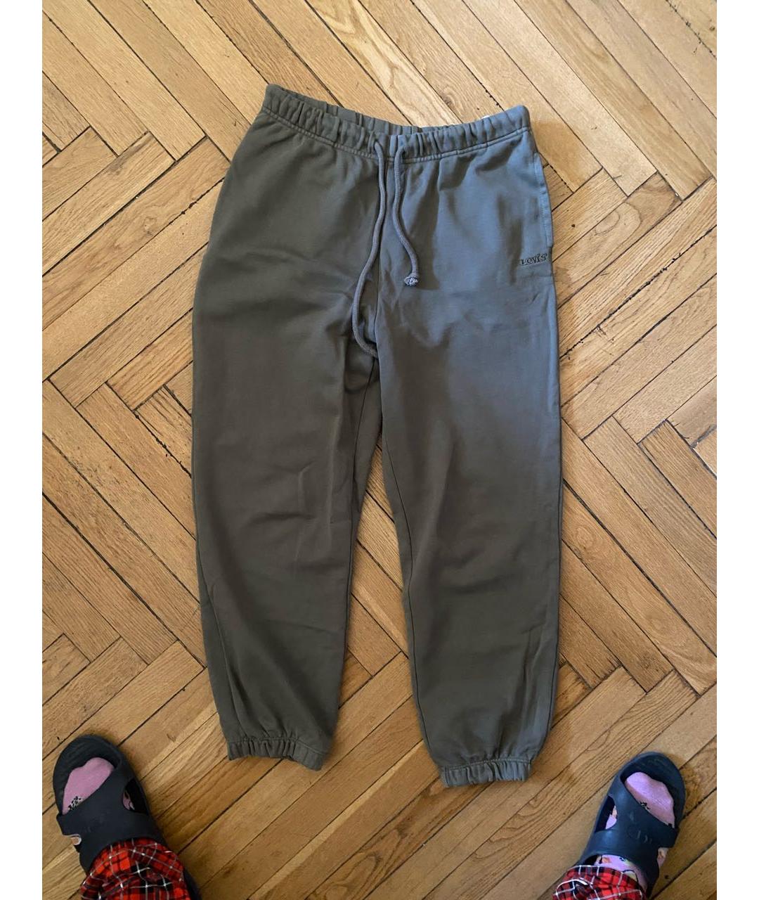 LEVI'S Хаки хлопковые спортивные брюки и шорты, фото 8