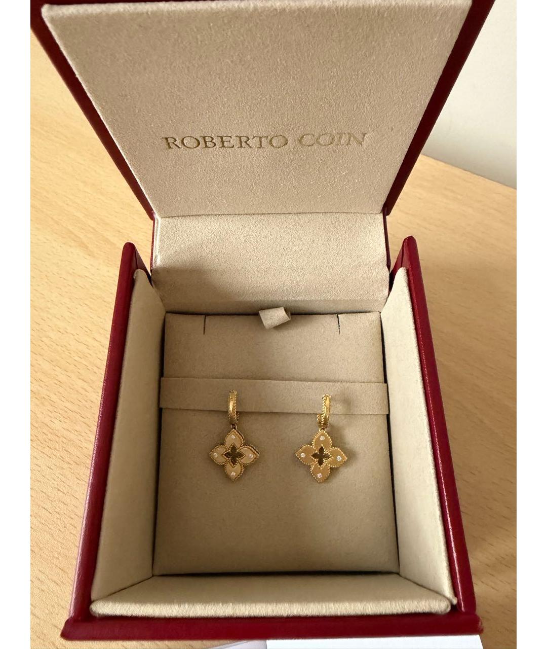 ROBERTO COIN Желтые серьги из желтого золота, фото 3