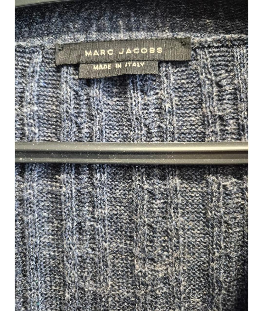MARC JACOBS Темно-синий льняной кардиган, фото 4