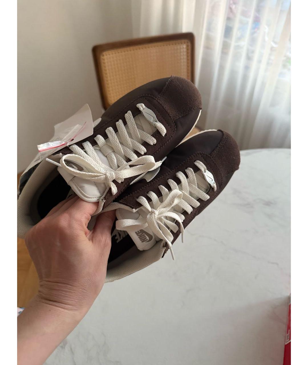 NIKE Коричневые замшевые кроссовки, фото 2