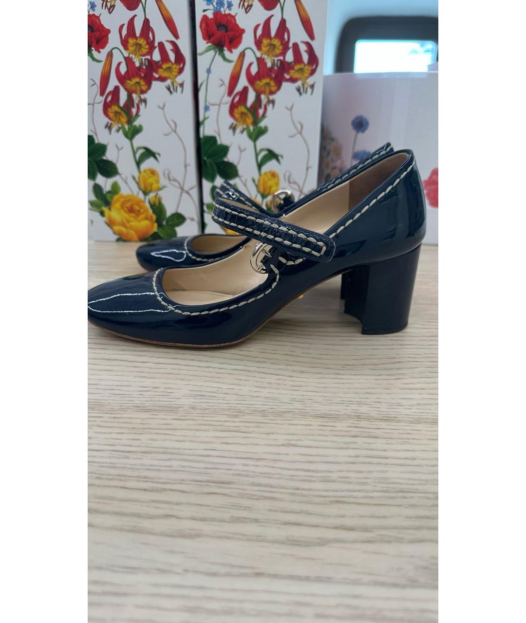 PRADA Синие туфли из лакированной кожи, фото 5