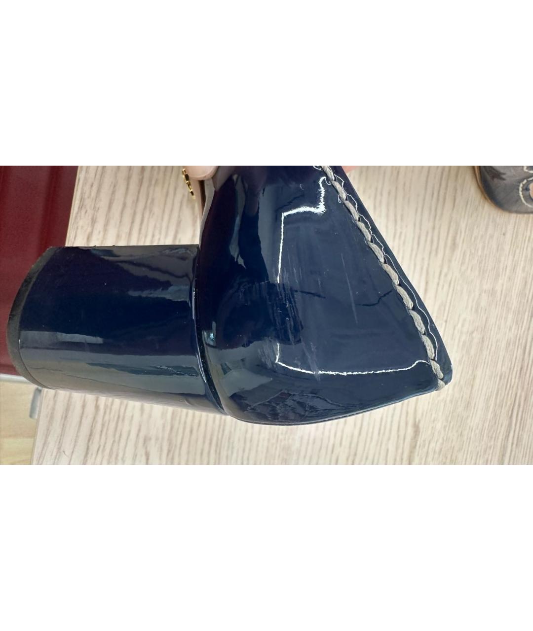 PRADA Синие туфли из лакированной кожи, фото 4