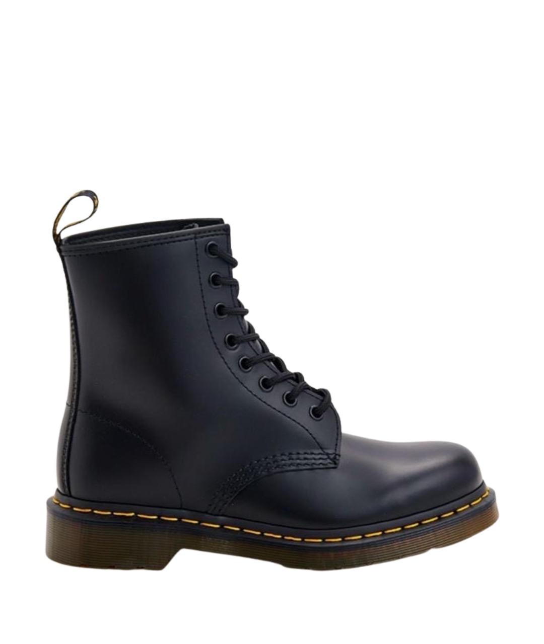 DR. MARTENS Черные кожаные ботинки, фото 1