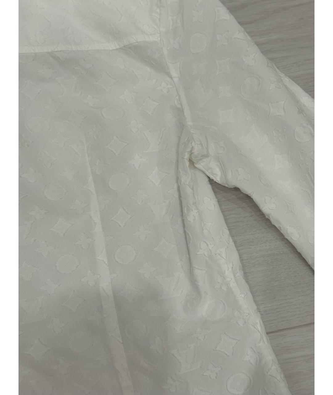 LOUIS VUITTON Белая хлопковая рубашка, фото 8