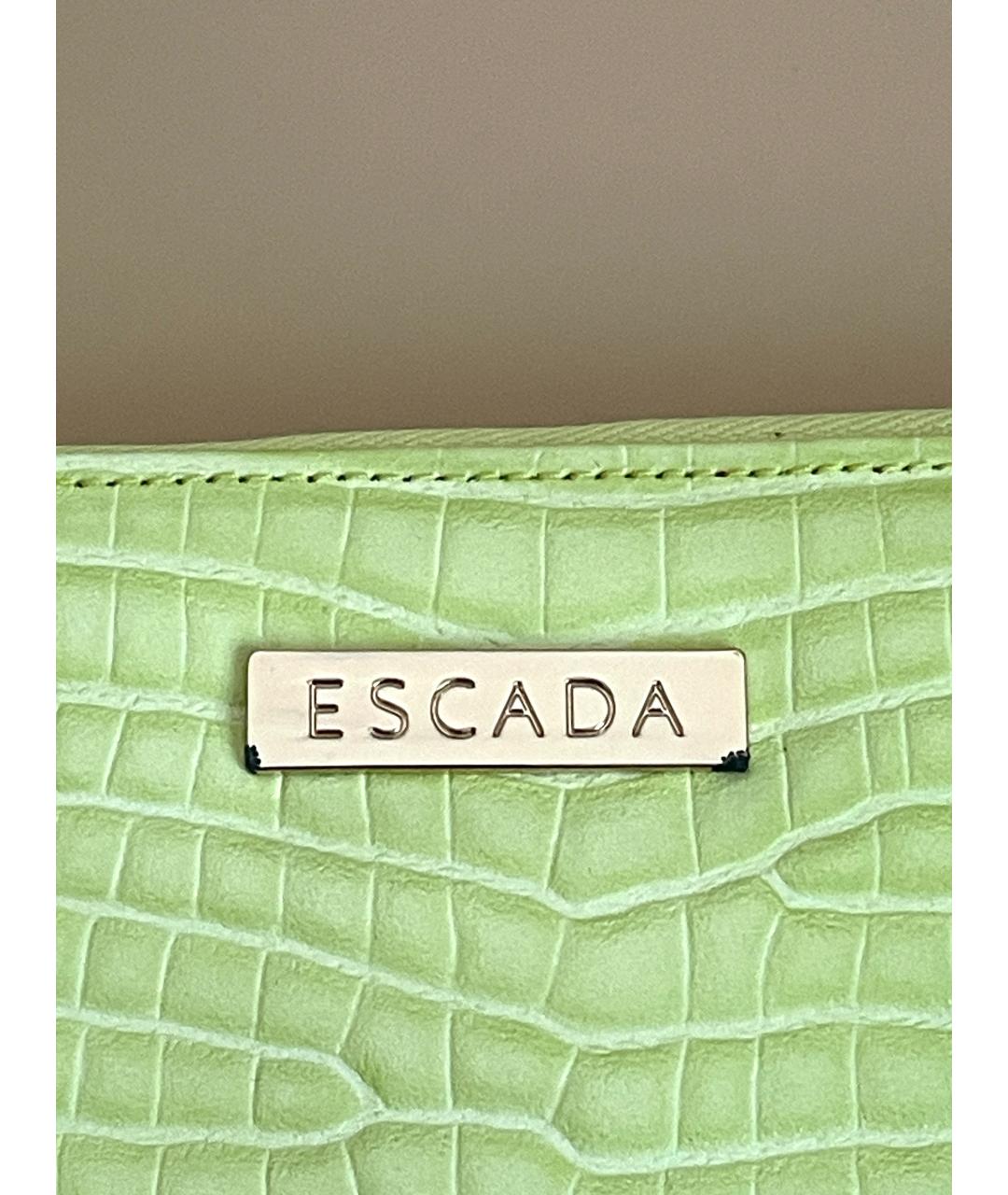 ESCADA Салатовый кожаный кошелек, фото 6