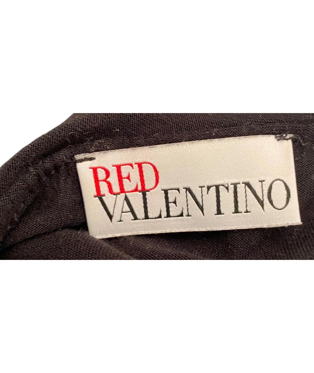 RED VALENTINO Черная футболка, фото 4