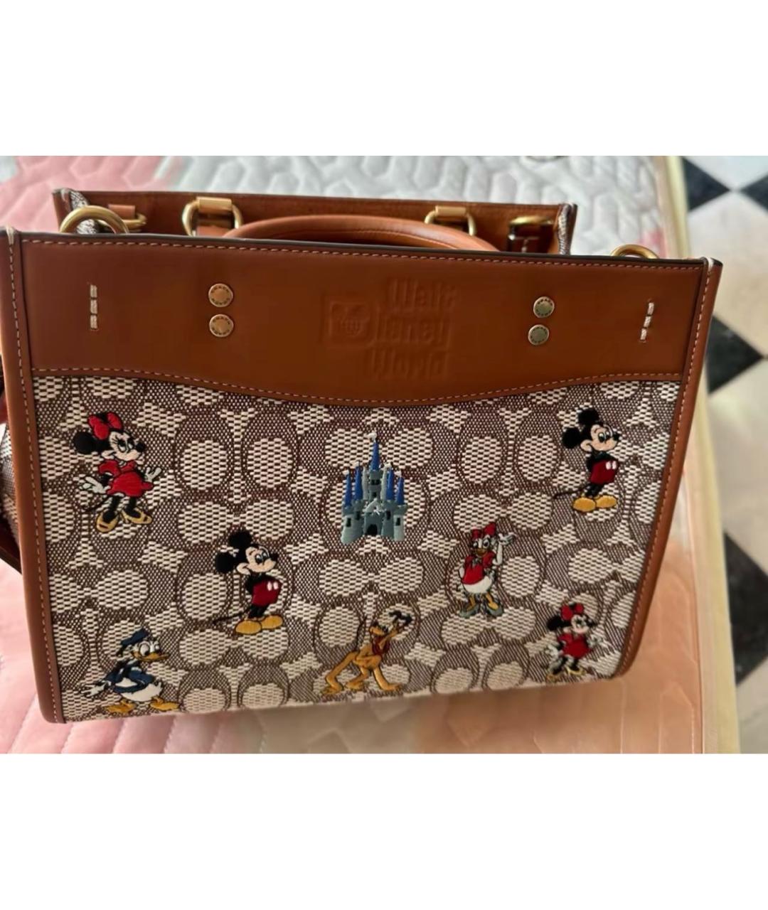 COACH Коричневая сумка тоут, фото 8