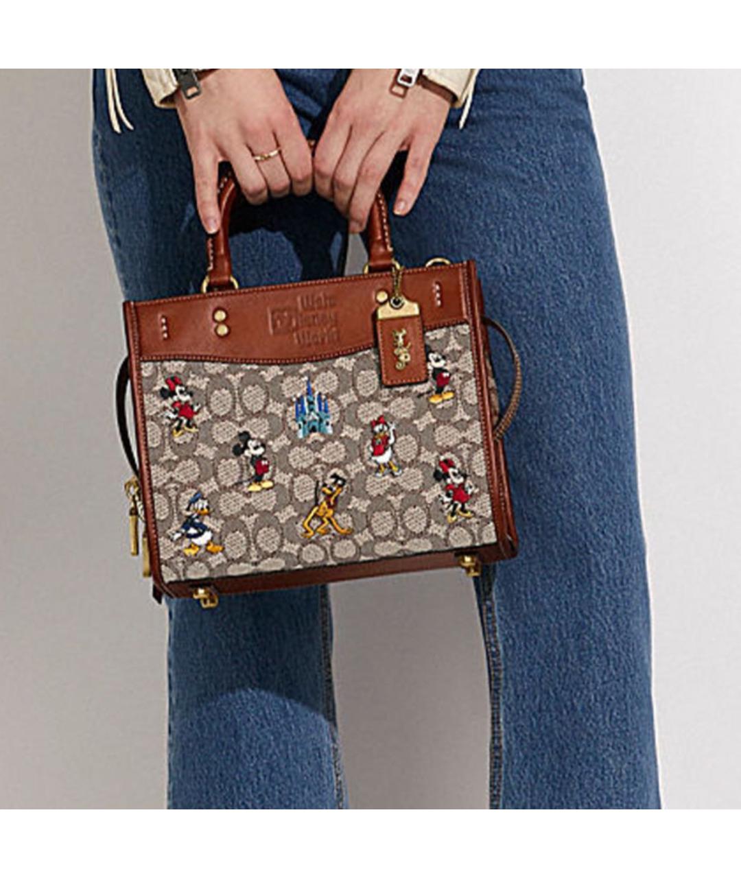 COACH Коричневая сумка тоут, фото 5